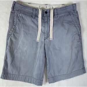 Vintage Polo Ralph Lauren Shorts Mens 30 Blue Distressed 9" Drawstring Military